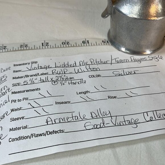 Vintage Wilton Armetale Lidded Ale Pitcher Flagon Tavern Pub Props - Picture 2 of 9